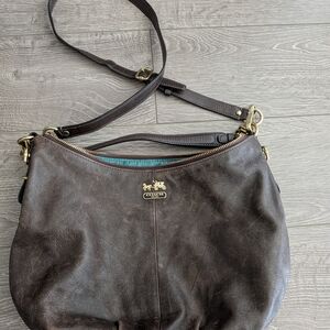 Coach Brown Leather Shoulder Bag